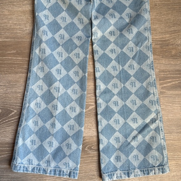 NEW NANUSHKA Zoey logo-print high-rise kick-flare jeans - Picture 14 of 15